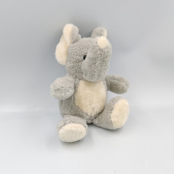 Peluche éléphant gris blanc SACHOWAC