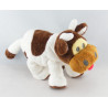 Doudou Vache blanche tache marron HM - H.M H ET M