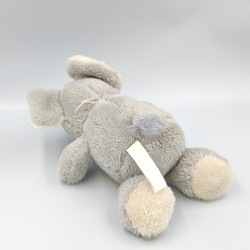 Peluche éléphant gris blanc SACHOWAC