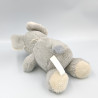 Peluche éléphant gris blanc SACHOWAC