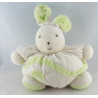 Doudou Lapin Boule patapouf rose fushia blanc Takinou