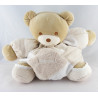 Doudou ours boule ecru beige blanc TAKINOU 