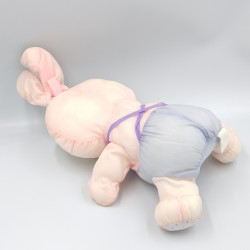 Peluche Puffalump lapin rose mauve Je t'aime BIKIN