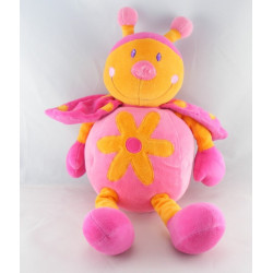 Doudou lapin blanc rose BABYSUN