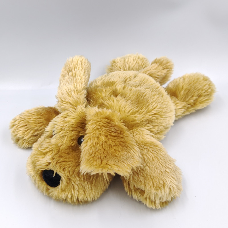 Peluche chien beige couché AIR DRY