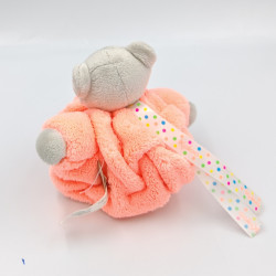 Mini Doudou ours Plume orange fluo KALOO