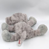 Doudou peluche éléphant gris TOODO