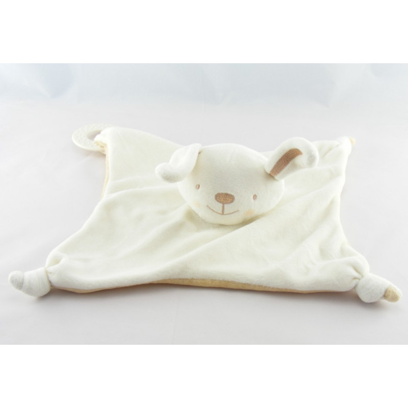 Doudou lapin beige avec carotte VERTBAUDET
