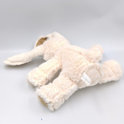 Doudou lapin blanc beige Amélie et Mélanie RAYNAUD