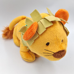Doudou lion orange vert ITSIMAGICAL