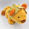 Doudou lion orange vert ITSIMAGICAL
