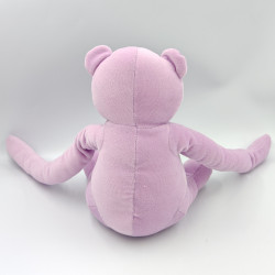 Doudou ours rose mauve longs bras VERTBAUDET