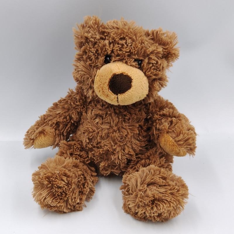 Doudou peluche ours marron I2C