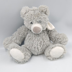 Doudou ours gris blanc ENESCO