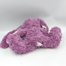 Doudou lapin rose prune ENESCO
