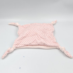 Doudou plat chat rose étoiles BOUT'CHOU BOUTCHOU