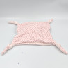 Doudou plat chat rose étoiles BOUT'CHOU BOUTCHOU
