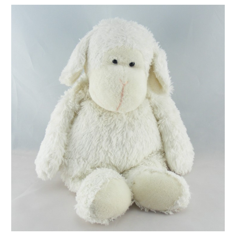 Doudou mouton agneau vert coussin CMP