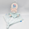 Doudou plat ours bleu étoiles SUCRE D'ORGE