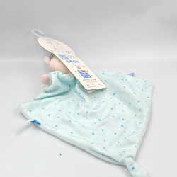 Doudou plat ours bleu étoiles SUCRE D'ORGE