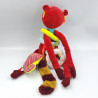 Doudou eveil raton laveur rouge Georges LILLIPUTIENS