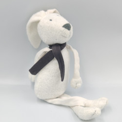 Doudou lapin blanc gris BOUT'CHOU BOUTCHOU