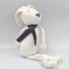 Doudou lapin blanc gris BOUT'CHOU BOUTCHOU