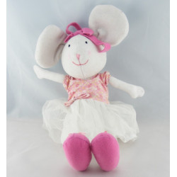 Doudou souris verte bleu spirales VERTBAUDET