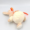 Mini doudou lapin beige écru orange fluo KALOO