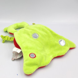 Doudou et compagnie hochet grenouille verte rouge cape les Bouilles