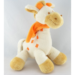 Doudou girafe cornes oranges KIMBALOO LA HALLE