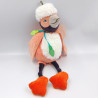 Doudou oiseau orange rose marron Paloma Dans la jungle MOULIN ROTY