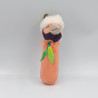 Doudou baton hochet oiseau orange rose marron Paloma Dans la jungle MOULIN ROTY