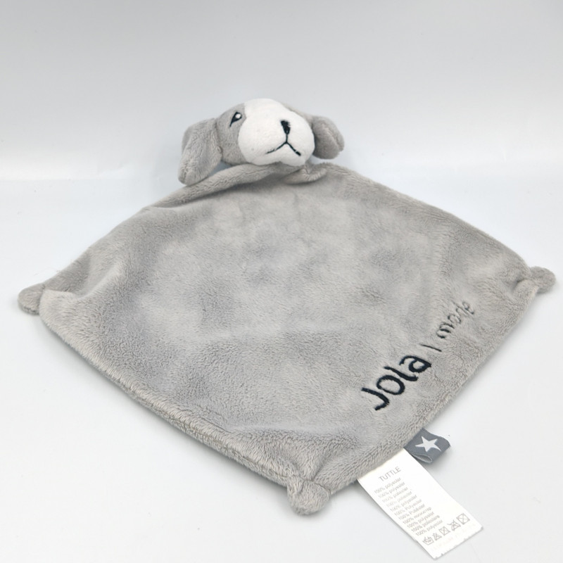 Doudou plat chien gris Jola TUTTLE