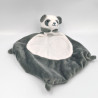 Doudou plat panda gris blanc ROSTOC