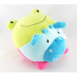 Doudou balle chat grenouille canard vache avec bruitage Babysun