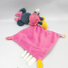 Doudou Minnie rose blanc triangles pois mouchoir DISNEY NICOTOY