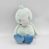 Doudou oiseau canard gris bleu vert NATTOU