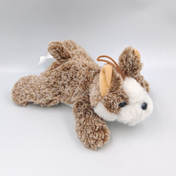 Doudou peluche chien marron blanc VADIMO'S