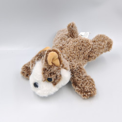 Doudou peluche chien marron blanc VADIMO'S