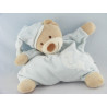 Doudou semi plat bleu ours lune étoile NATTOU