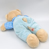 Peluche ours beige bleu coeur KEEL TOYS