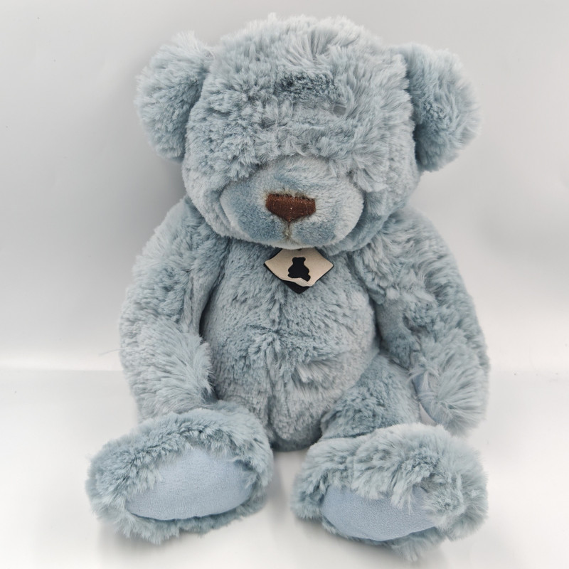 Doudou peluche ours bleu Indigo HISTOIRE D'OURS