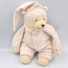 Doudou ours rose rayé Doodoo BABIAGE