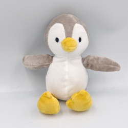Doudou pingouin blanc gris GMBH UKCA