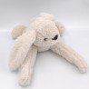 Doudou peluche lapin beige créme blanc longues pattes scratch