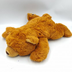 Peluche ours couché marron Nicotoy