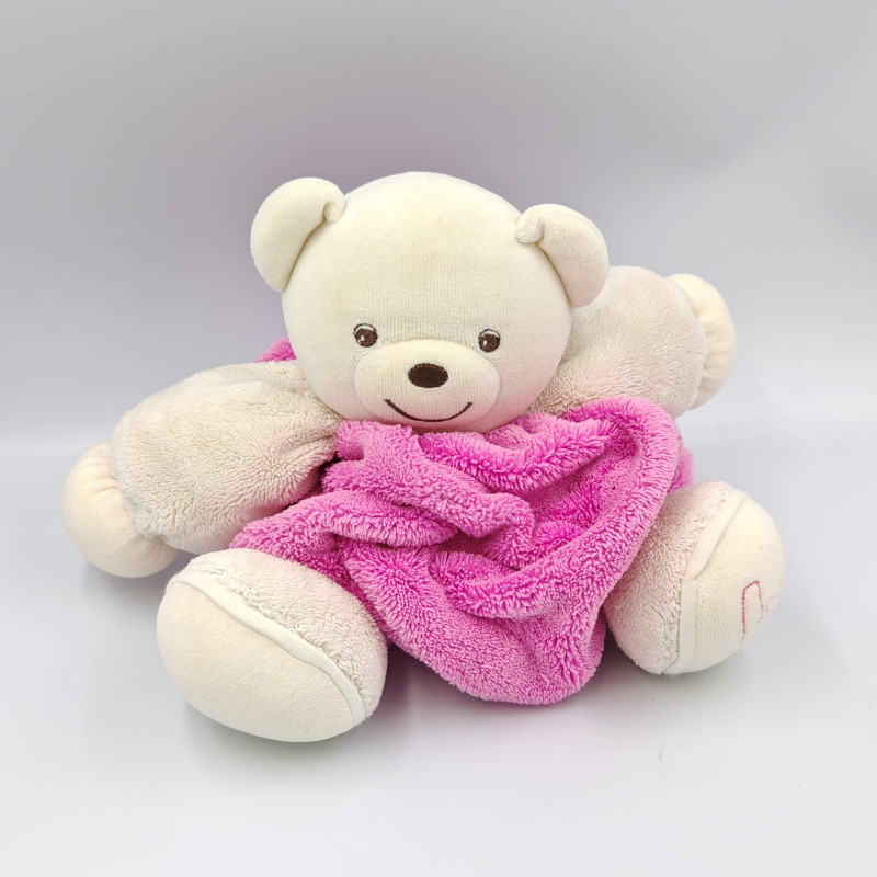 Doudou ours plume blanc rose KALOO