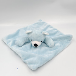 Doudou plat ours bleu NANJING ACTION