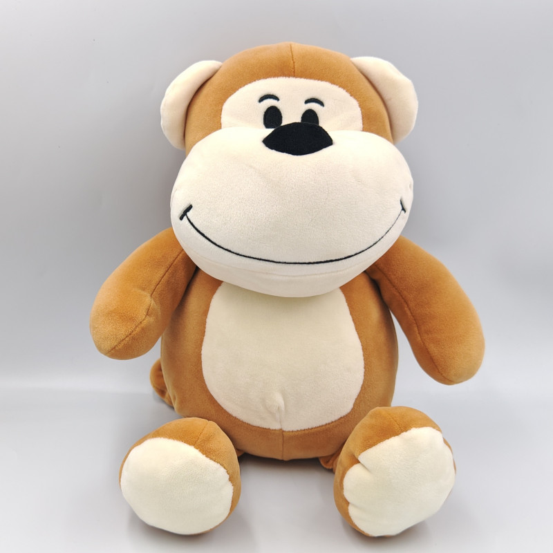 Doudou singe marron blanc MIRI MOO